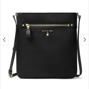 Michael Kors Black Nylon Kelsy crossbody bag